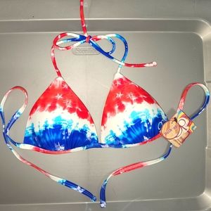 Push-up triangle bikini top